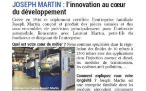 Entreprendre décolletage Martin Joseph