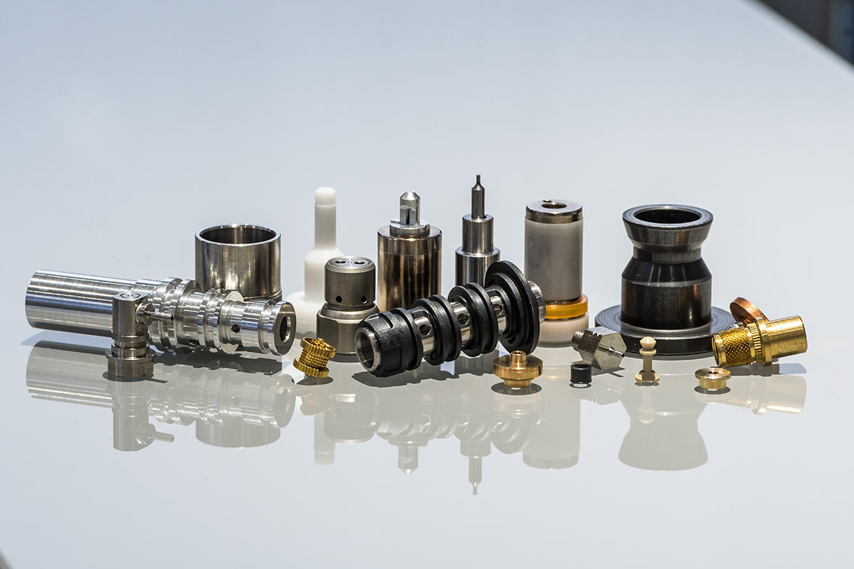 Pièces Décolletées acier, inox plastique, argent, cuivre